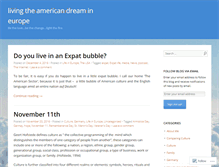 Tablet Screenshot of livingtheamericandreamineurope.com